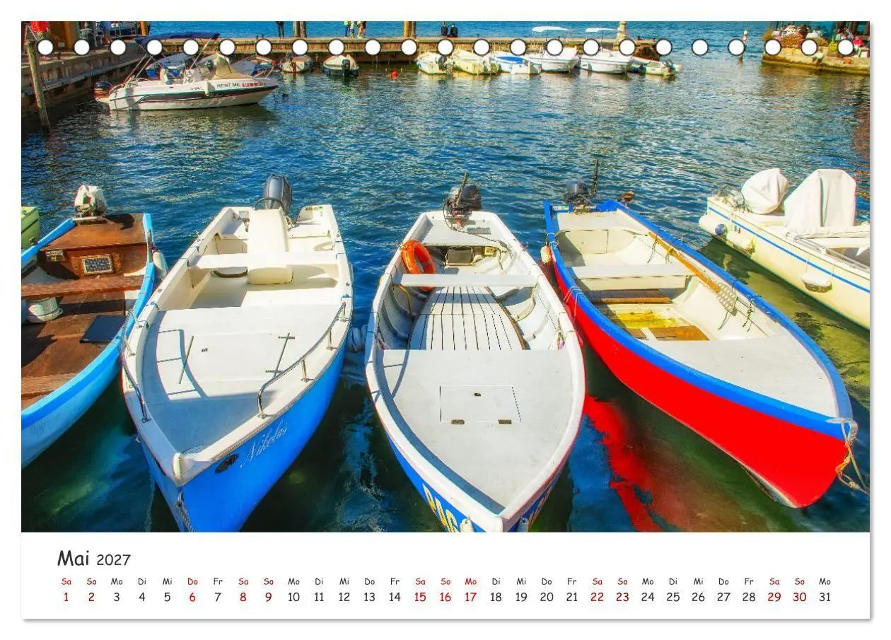 Bild: 9783569211346 | Malcesine am Gardasee (Tischkalender 2027 DIN A5 quer), CALVENDO...