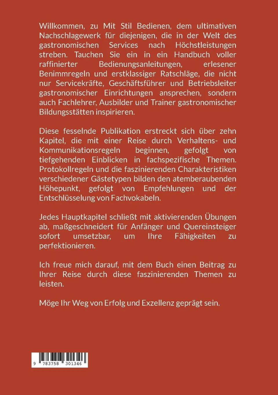 Rückseite: 9783758301346 | Mit Stil Bedienen | MAITRE | Frank Höchsmann | Taschenbuch | Paperback