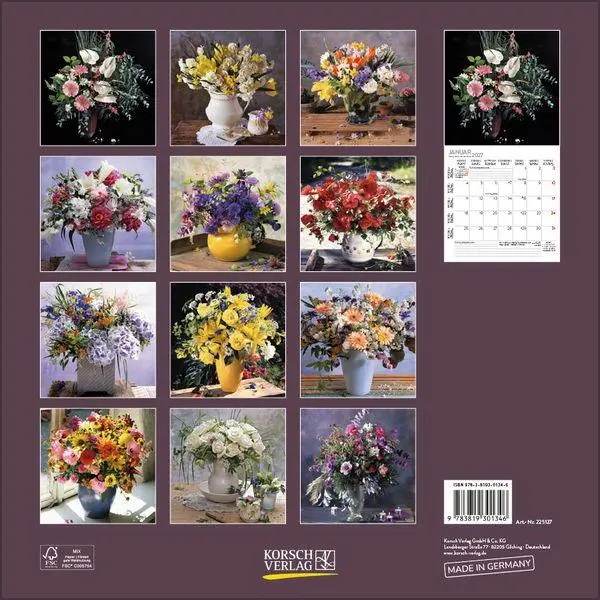 Bild: 9783819301346 | Flowers 2027 | Verlag Korsch | Kalender | 13 S. | Deutsch | 2027