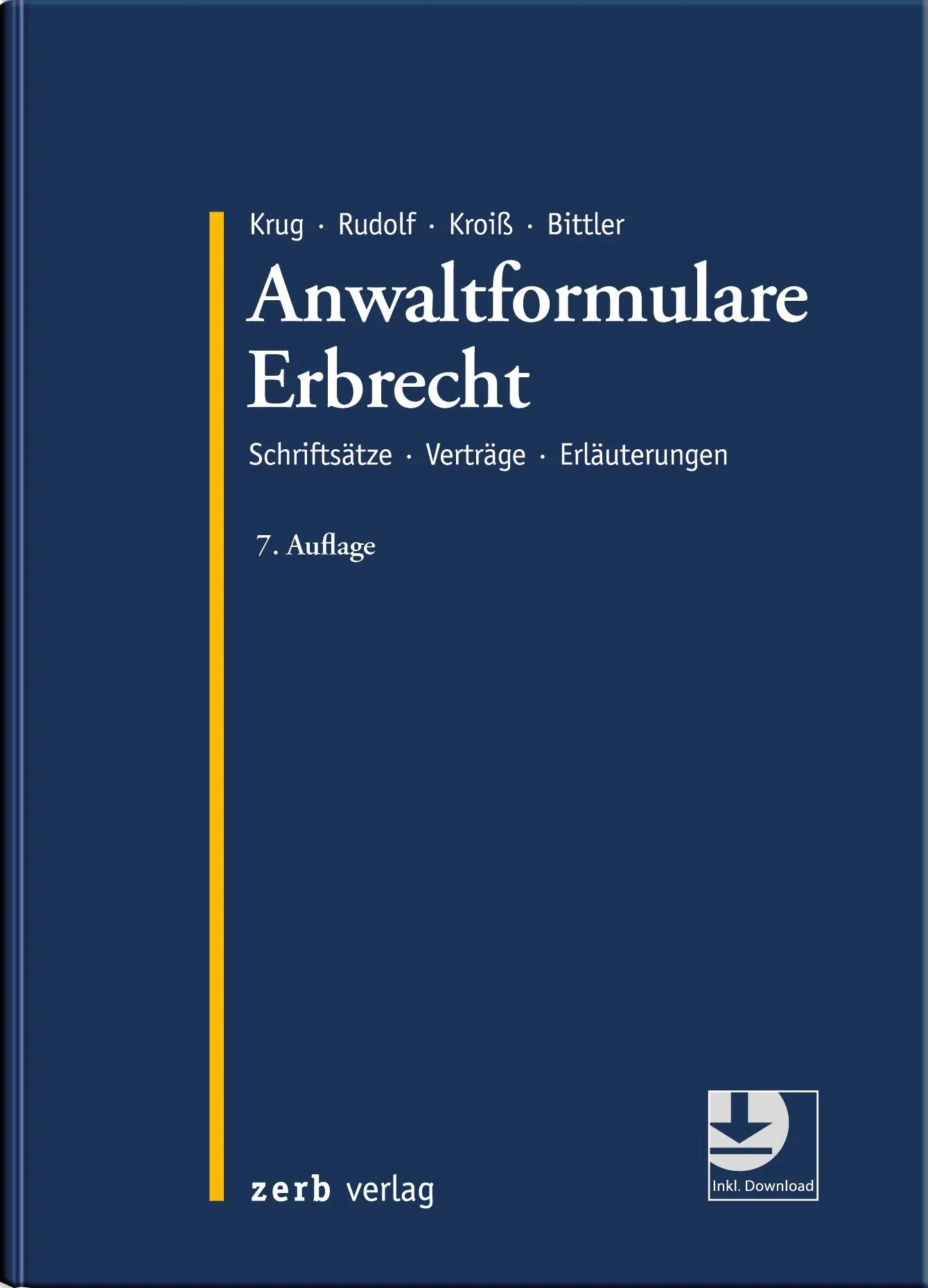 Cover: 9783956611346 | Anwaltformulare Erbrecht | Schriftsätze Verträge Erläuterungen | Buch