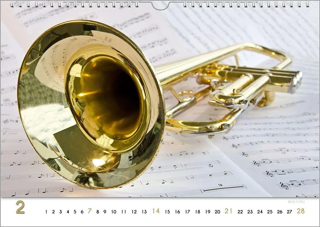 Bild: 9783969031346 | Blech-Instrumente - Musik-Kalender 2027, DIN A4 | Peter Bach Jr.
