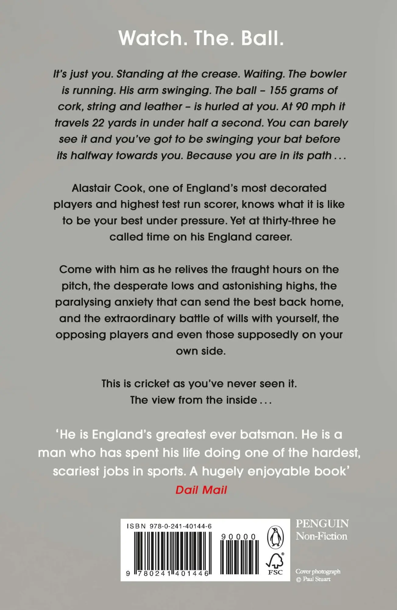 Rückseite: 9780241401446 | Alastair Cook Memoir | Alistair Crook | Taschenbuch | Englisch | 2020