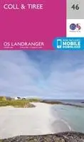 Cover: 9780319261446 | Coll &amp; Tiree | Ordnance Survey | (Land-)Karte | OS Landranger Map