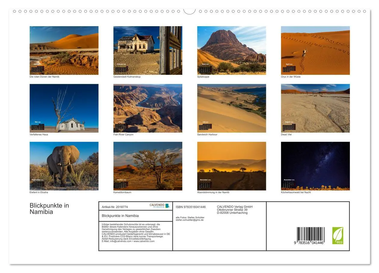 Bild: 9783516041446 | Blickpunkte in Namibia (hochwertiger Premium Wandkalender 2026 DIN...