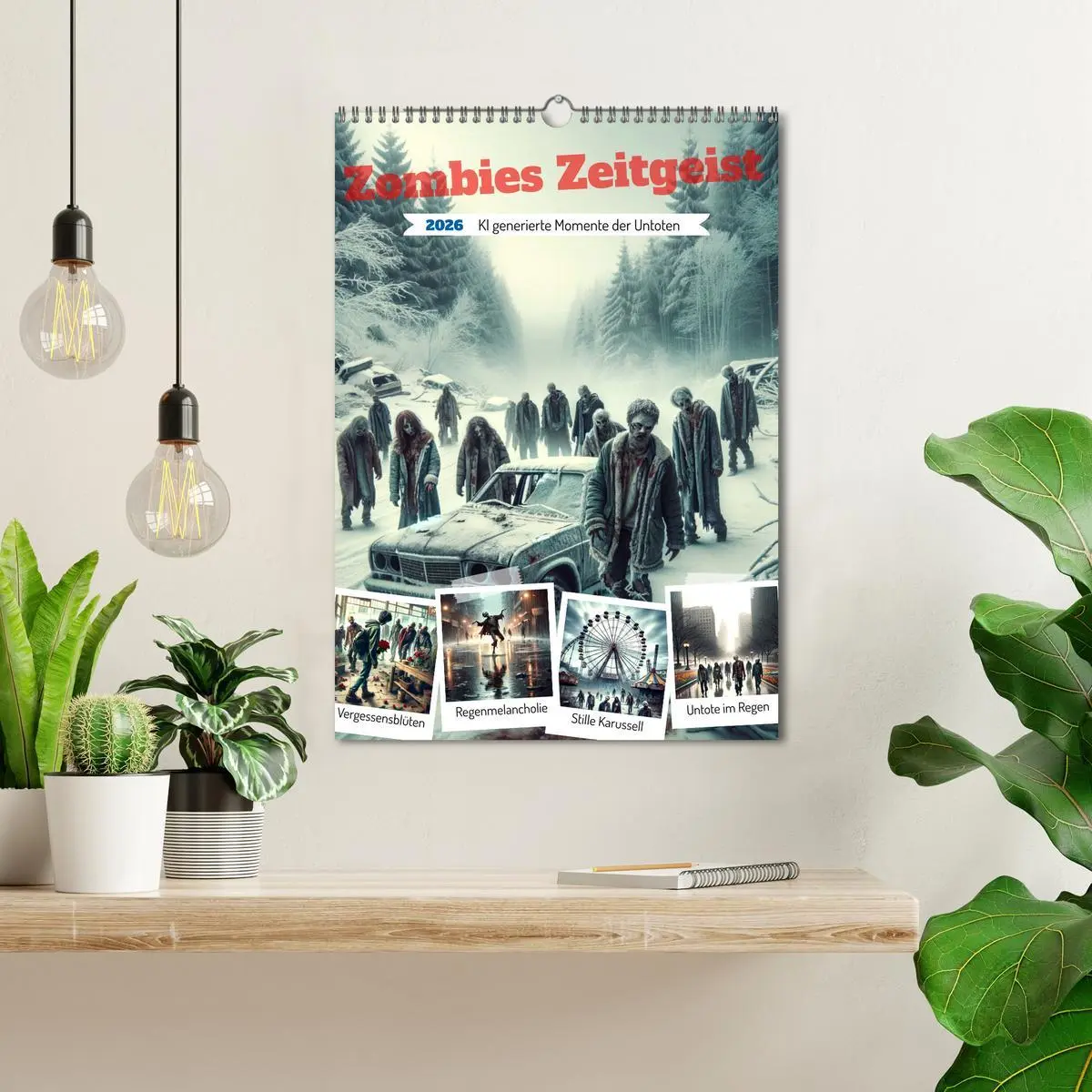 Bild: 9783516281446 | Zombies Zeitgeist - KI generierte Momente der Untoten (Wandkalender...