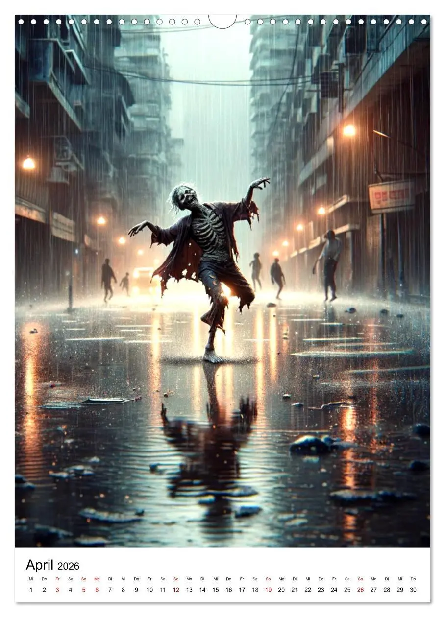 Bild: 9783516281446 | Zombies Zeitgeist - KI generierte Momente der Untoten (Wandkalender...
