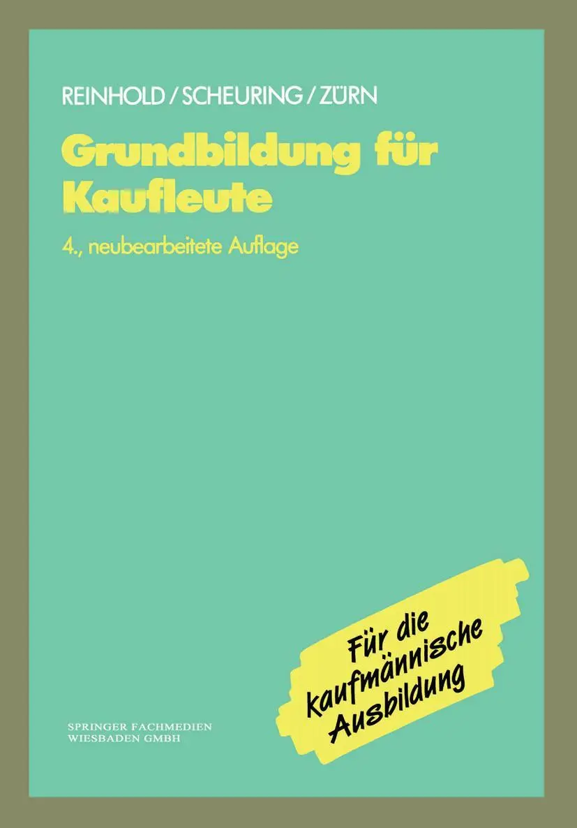 Cover: 9783409971546 | Grundbildung für Kaufleute | Siegfried Reinhold (u. a.) | Taschenbuch