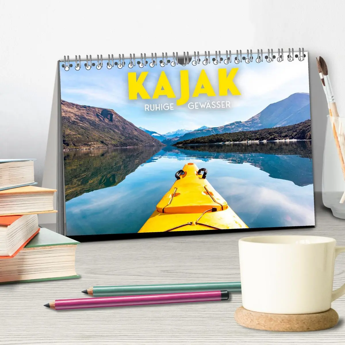 Bild: 9783457561546 | Kajak - Ruhige Gewässer (Tischkalender 2026 DIN A5 quer), CALVENDO...