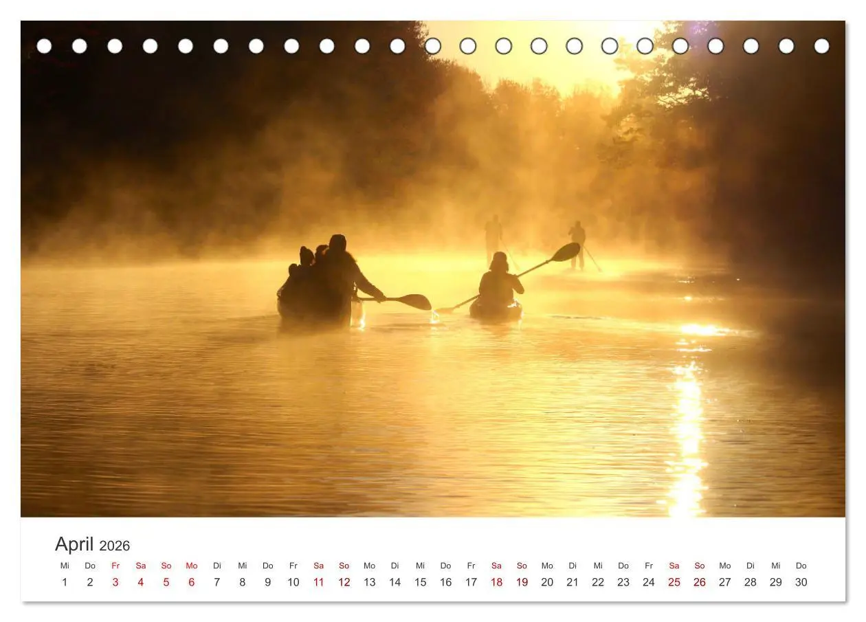 Bild: 9783457561546 | Kajak - Ruhige Gewässer (Tischkalender 2026 DIN A5 quer), CALVENDO...