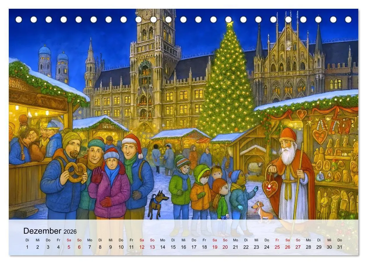 Bild: 9783516651546 | Bayrische Wimmelbilder - Wo Heimat lebendig wird (Tischkalender...