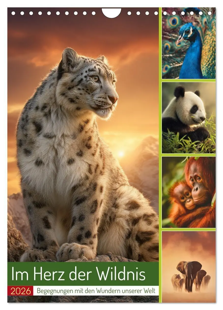 Cover: 9783516721546 | Im Herz der Wildnis (Wandkalender 2026 DIN A4 hoch), CALVENDO...