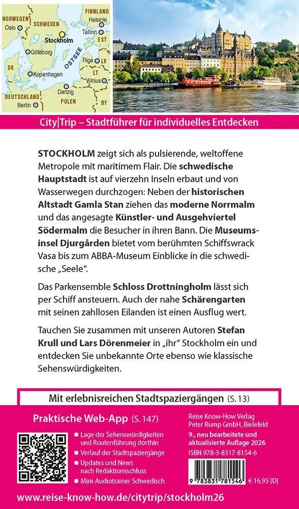 Bild: 9783831781546 | Reise Know-How CityTrip Stockholm | Lars Dörenmeier (u. a.) | Buch