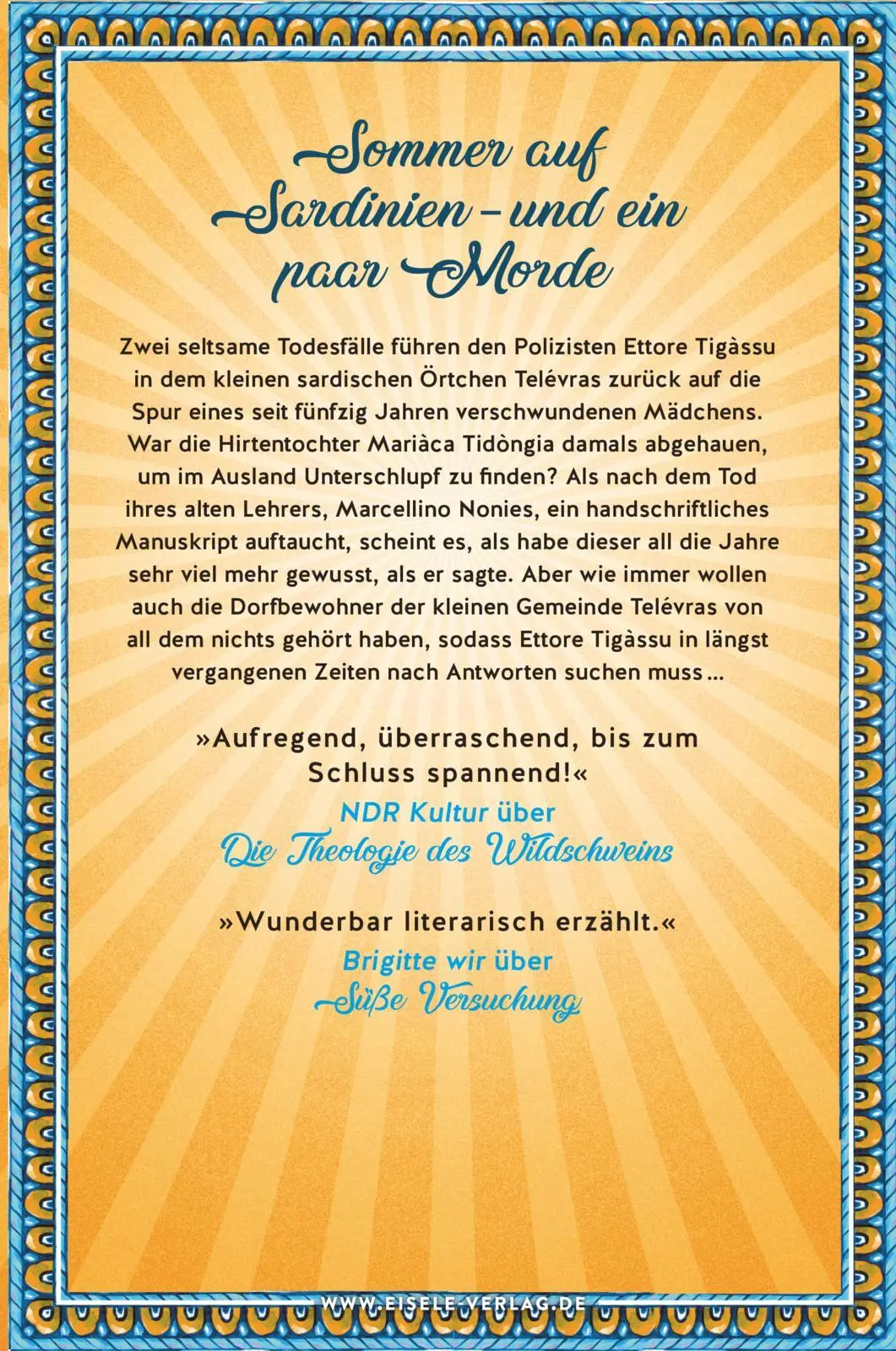 Rückseite: 9783961611546 | Die Frömmigkeit der Schafe | Gesuino Némus | Taschenbuch | 288 S.
