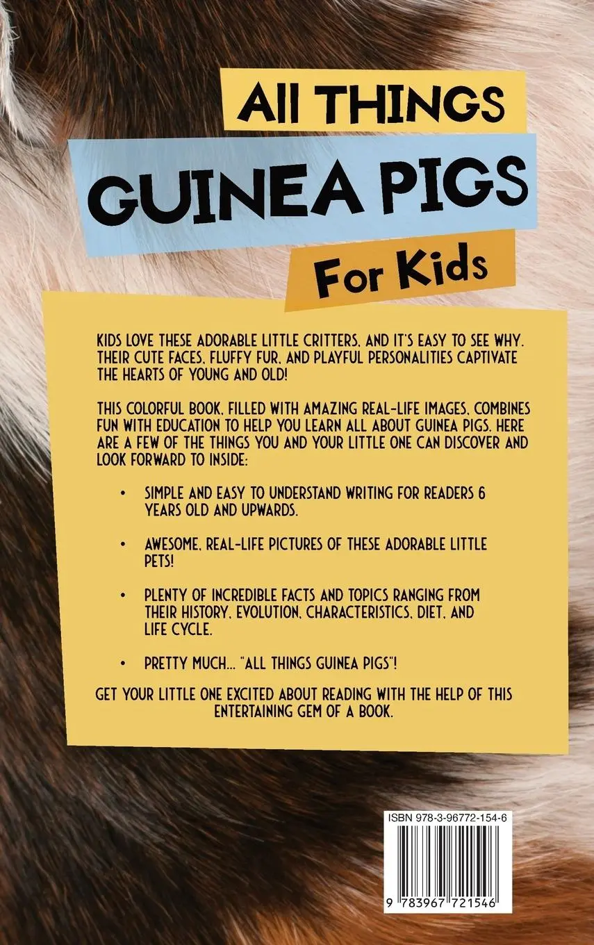 Rückseite: 9783967721546 | All Things Guinea Pigs For Kids | Animal Reads | Buch | Englisch