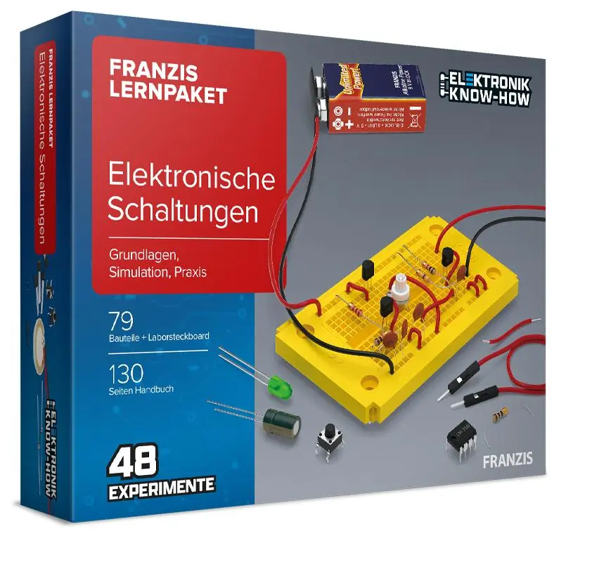 Cover: 4019631671646 | FRANZIS 67164 - Lernpaket Elektronische Schaltungen | Franzis | 128 S.