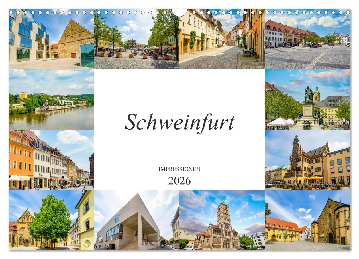 Cover: 9783457791646 | Schweinfurt Impressionen (Wandkalender 2026 DIN A3 quer), CALVENDO...