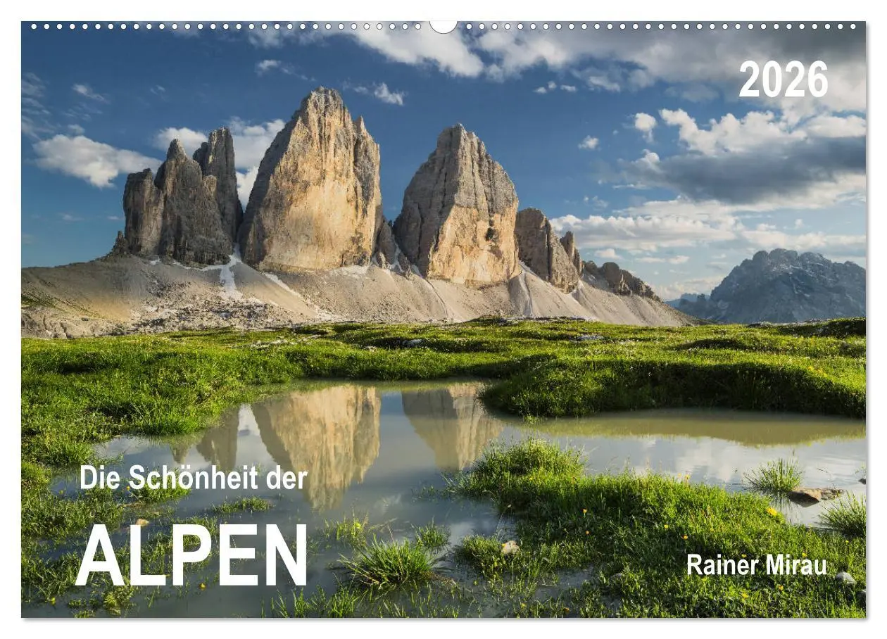 Cover: 9783457861646 | Die Schönheit der Alpen (Wandkalender 2026 DIN A2 quer), CALVENDO...