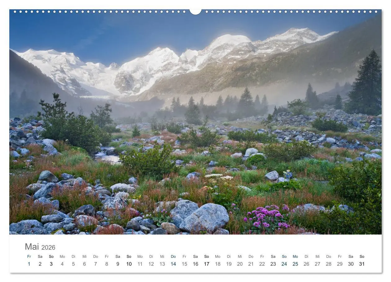 Bild: 9783457861646 | Die Schönheit der Alpen (Wandkalender 2026 DIN A2 quer), CALVENDO...