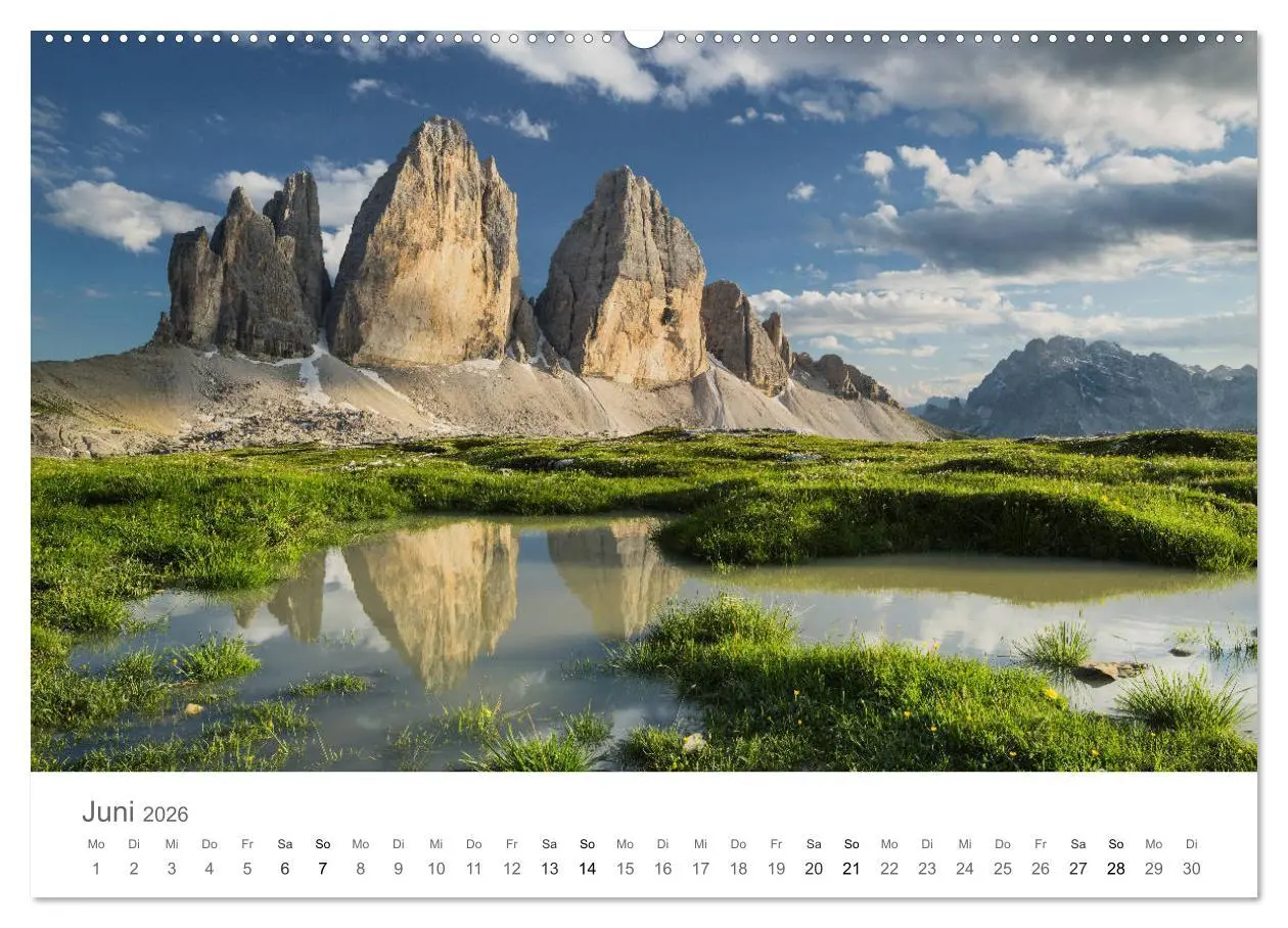 Bild: 9783457861646 | Die Schönheit der Alpen (Wandkalender 2026 DIN A2 quer), CALVENDO...