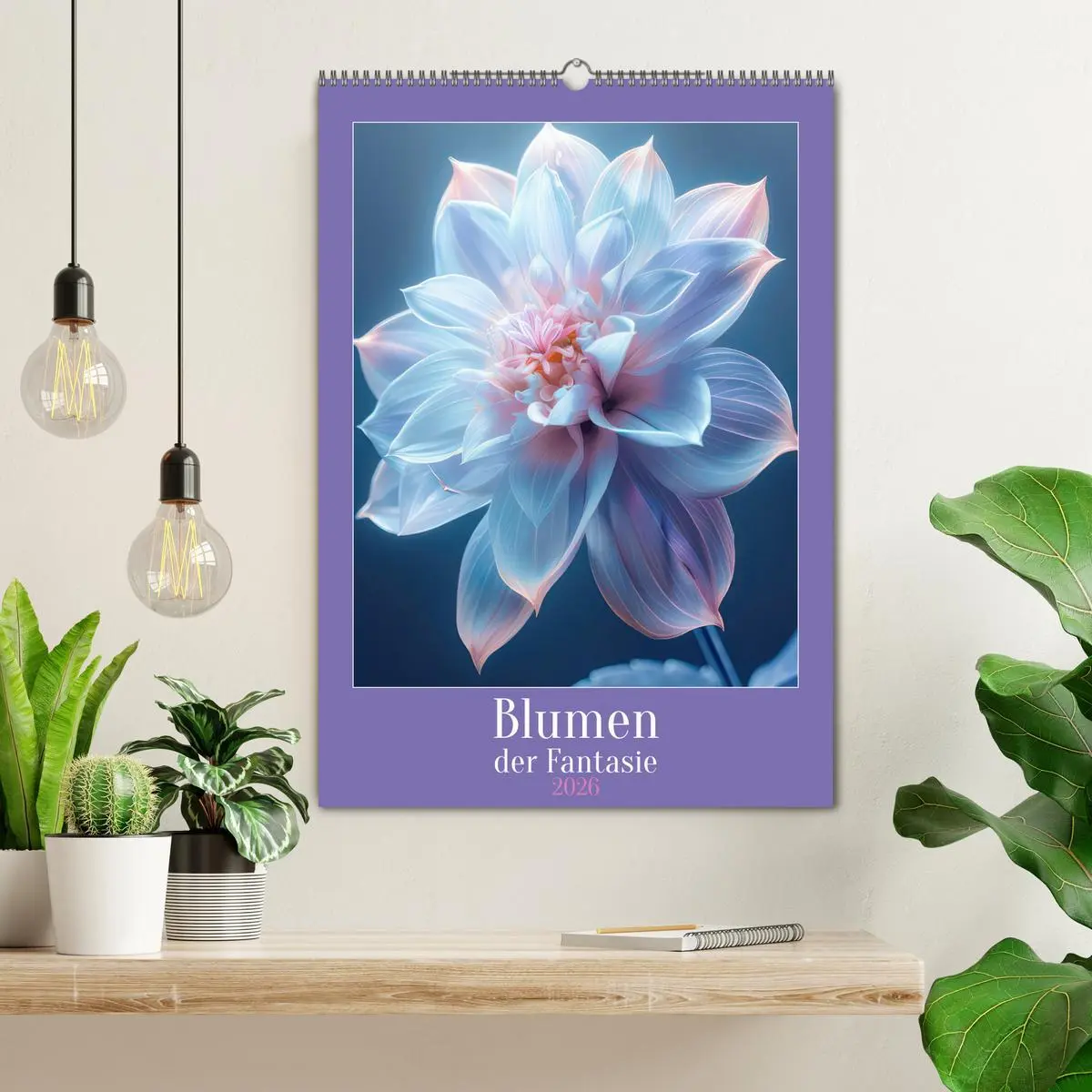 Bild: 9783516261646 | Blumen der Fantasie (Wandkalender 2026 DIN A2 hoch), CALVENDO...