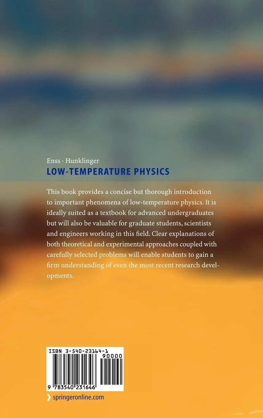 Rückseite: 9783540231646 | Low-Temperature Physics | Siegfried Hunklinger (u. a.) | Buch | xiv