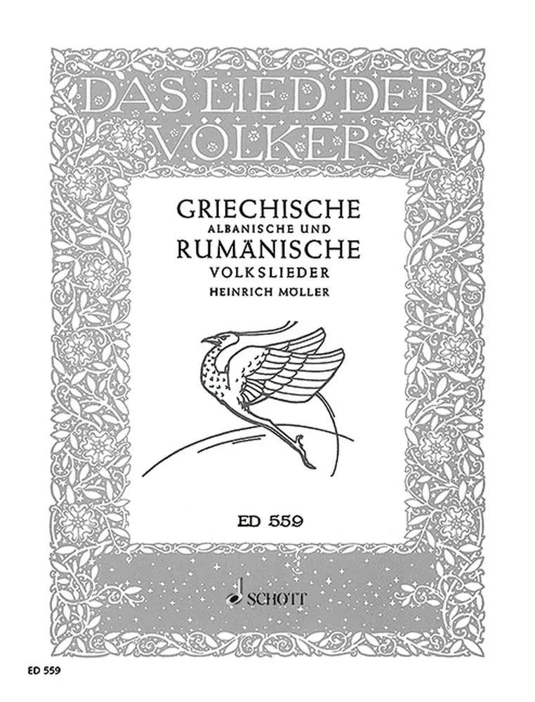 Cover: 9790001031646 | Lied Der Volker Griechische Volk | Buch | Schott Music