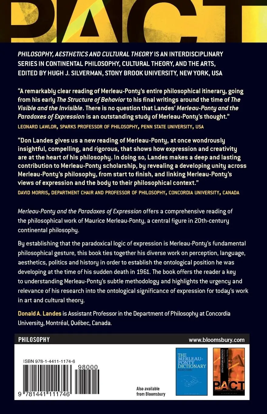Rückseite: 9781441111746 | Merleau-Ponty and the Paradoxes of Expression | Donald A. Landes