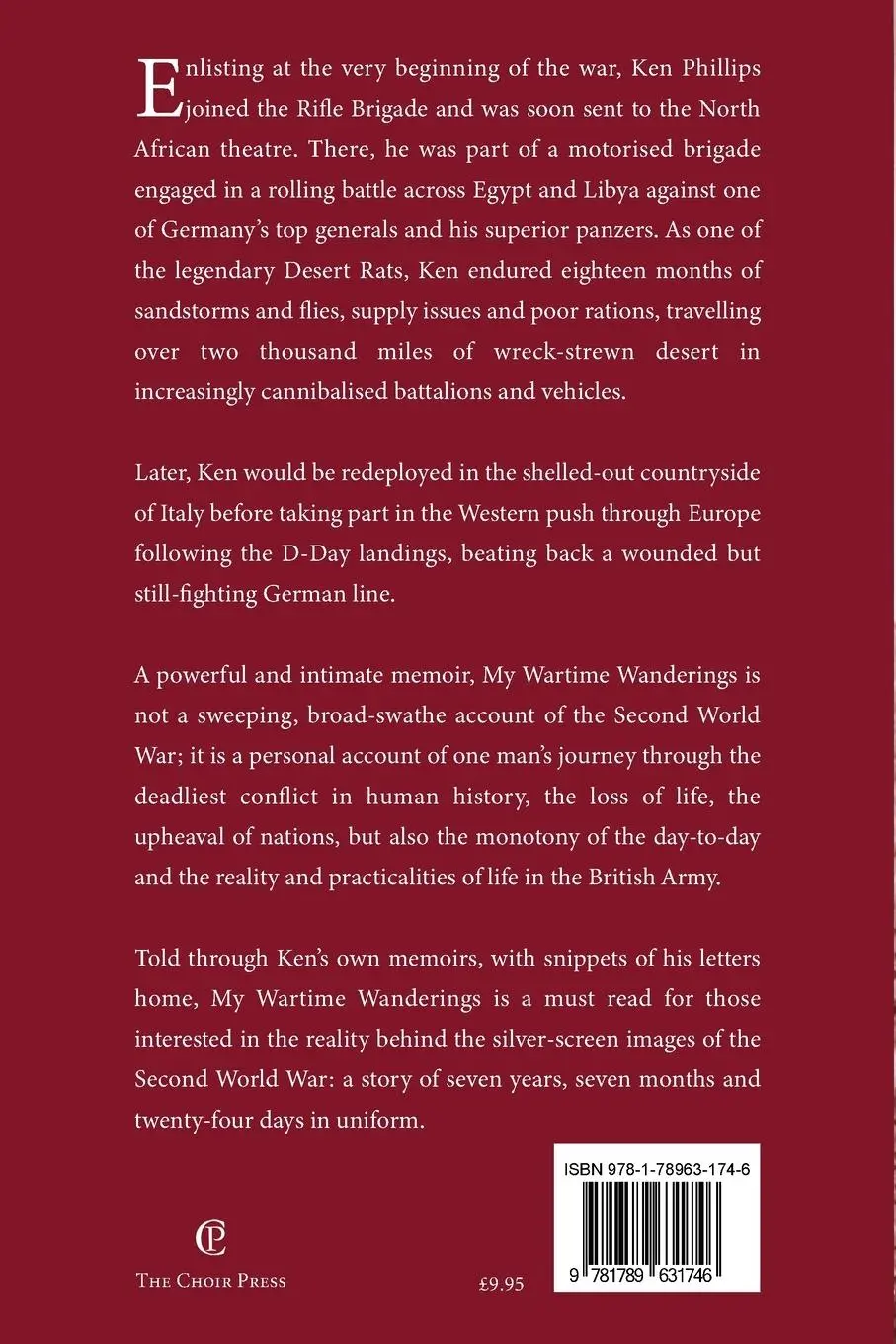 Rückseite: 9781789631746 | My Wartime Wanderings | Kenneth L Phillips | Taschenbuch | Englisch