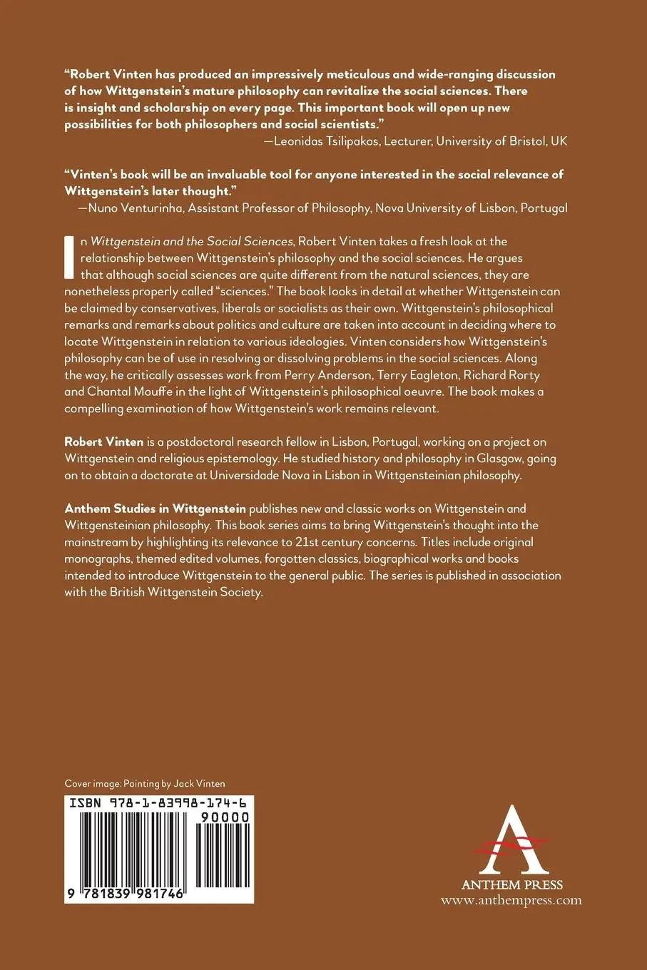 Rückseite: 9781839981746 | Wittgenstein and the Social Sciences | Action, Ideology and Justice