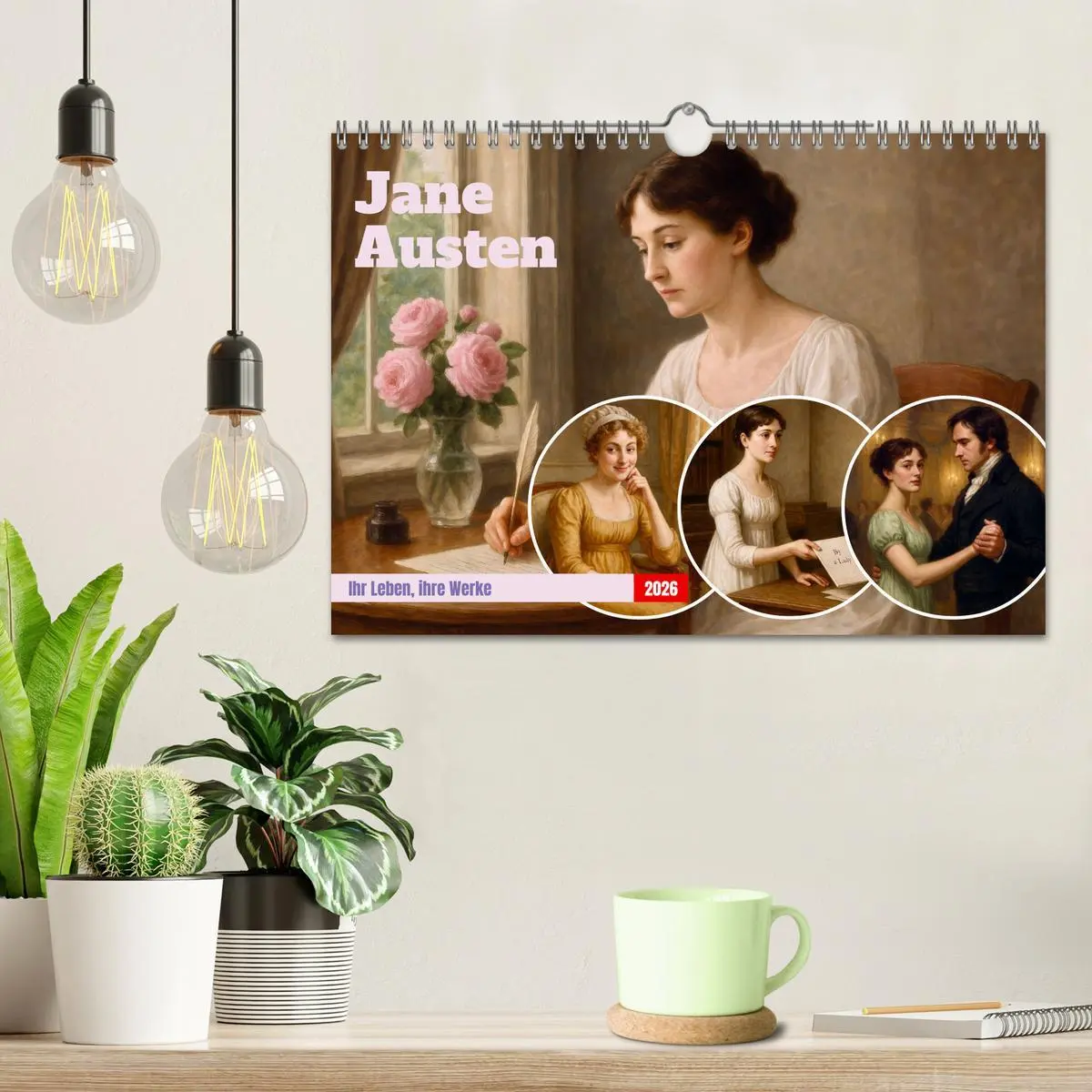 Bild: 9783516631746 | Jane Austen (Wandkalender 2026 DIN A4 quer), CALVENDO Monatskalender