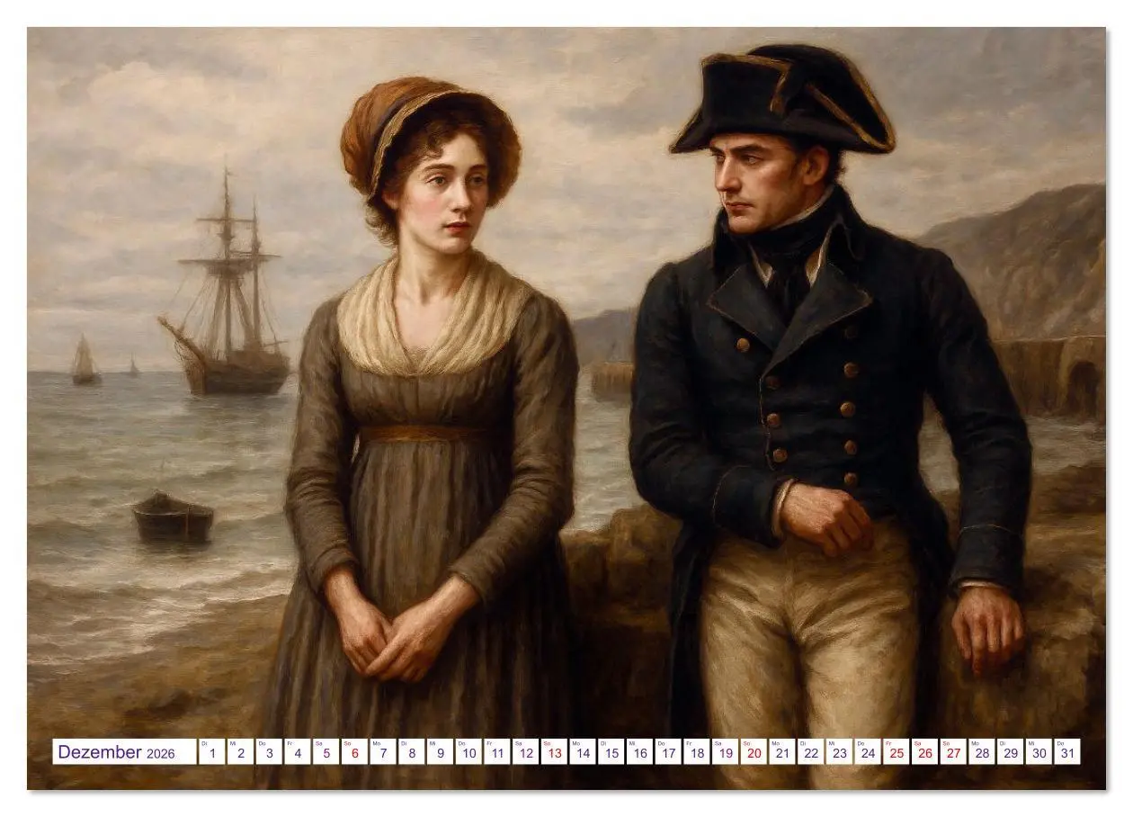 Bild: 9783516631746 | Jane Austen (Wandkalender 2026 DIN A4 quer), CALVENDO Monatskalender