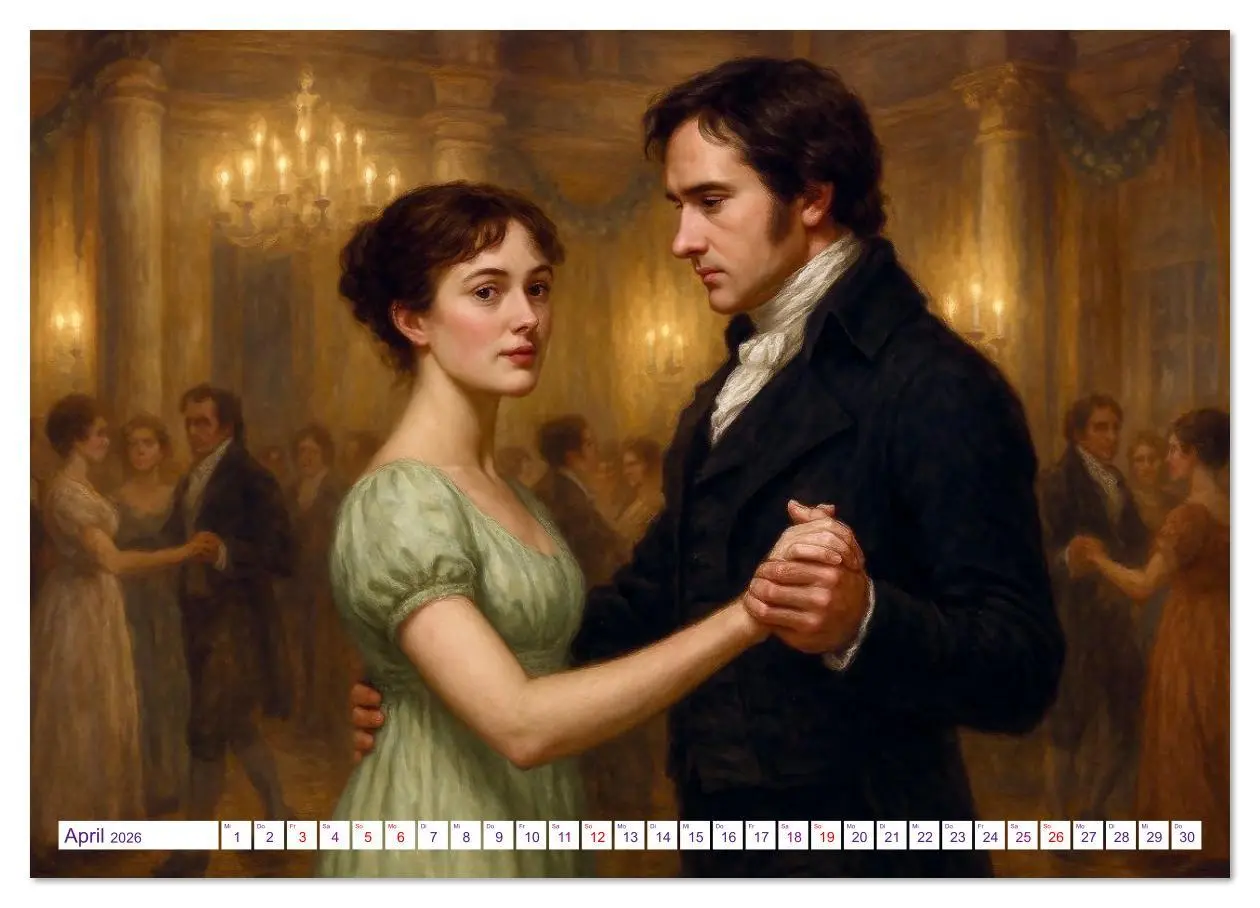 Bild: 9783516631746 | Jane Austen (Wandkalender 2026 DIN A4 quer), CALVENDO Monatskalender