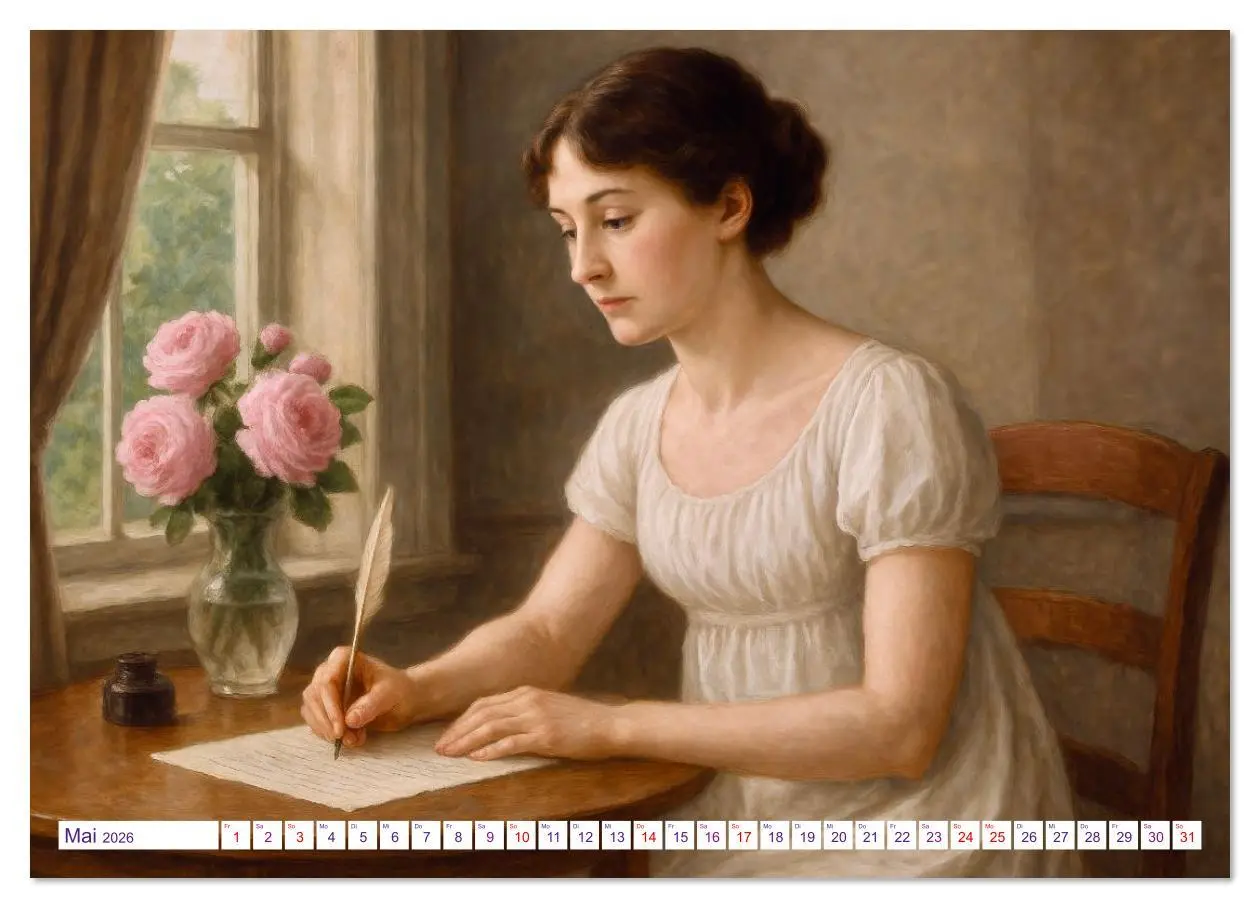 Bild: 9783516631746 | Jane Austen (Wandkalender 2026 DIN A4 quer), CALVENDO Monatskalender