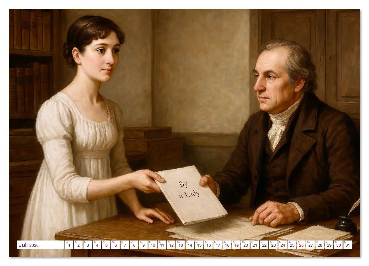 Bild: 9783516631746 | Jane Austen (Wandkalender 2026 DIN A4 quer), CALVENDO Monatskalender