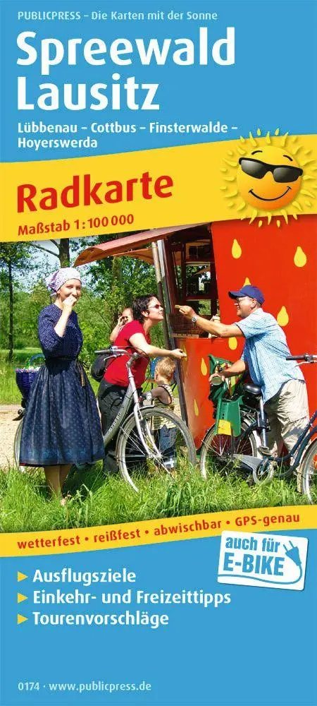 Cover: 9783747301746 | Spreewald - Lausitz 1:100 000 | (Land-)Karte | Radkarte | Deutsch