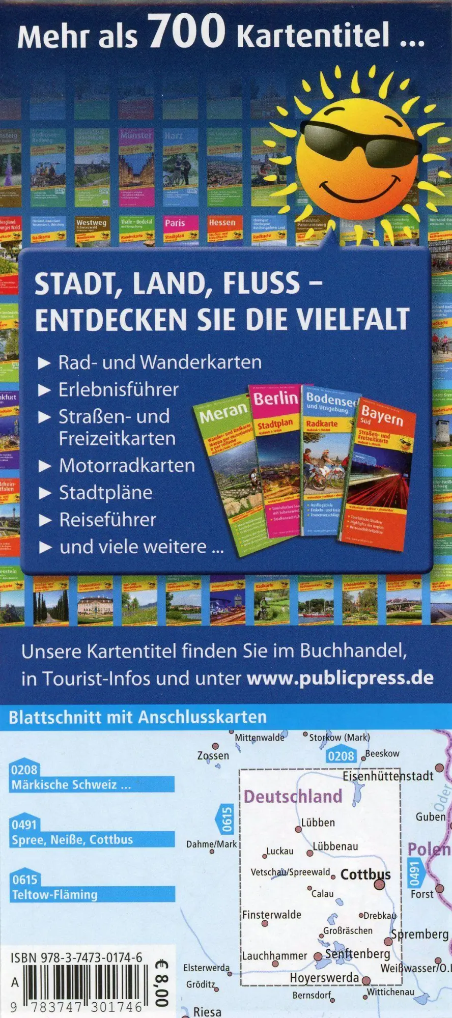Bild: 9783747301746 | Spreewald - Lausitz 1:100 000 | (Land-)Karte | Radkarte | Deutsch