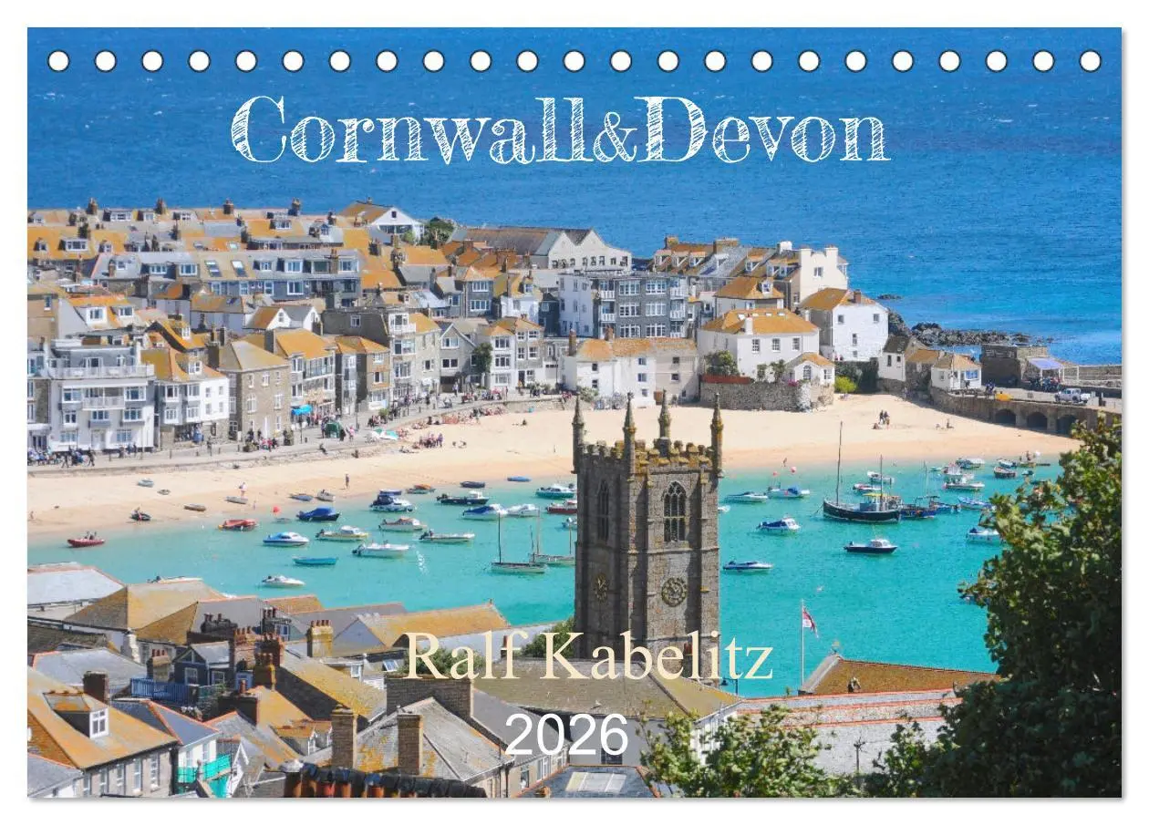 Cover: 9783457531846 | Cornwall &amp; Devon 2026 (Tischkalender 2026 DIN A5 quer), CALVENDO...