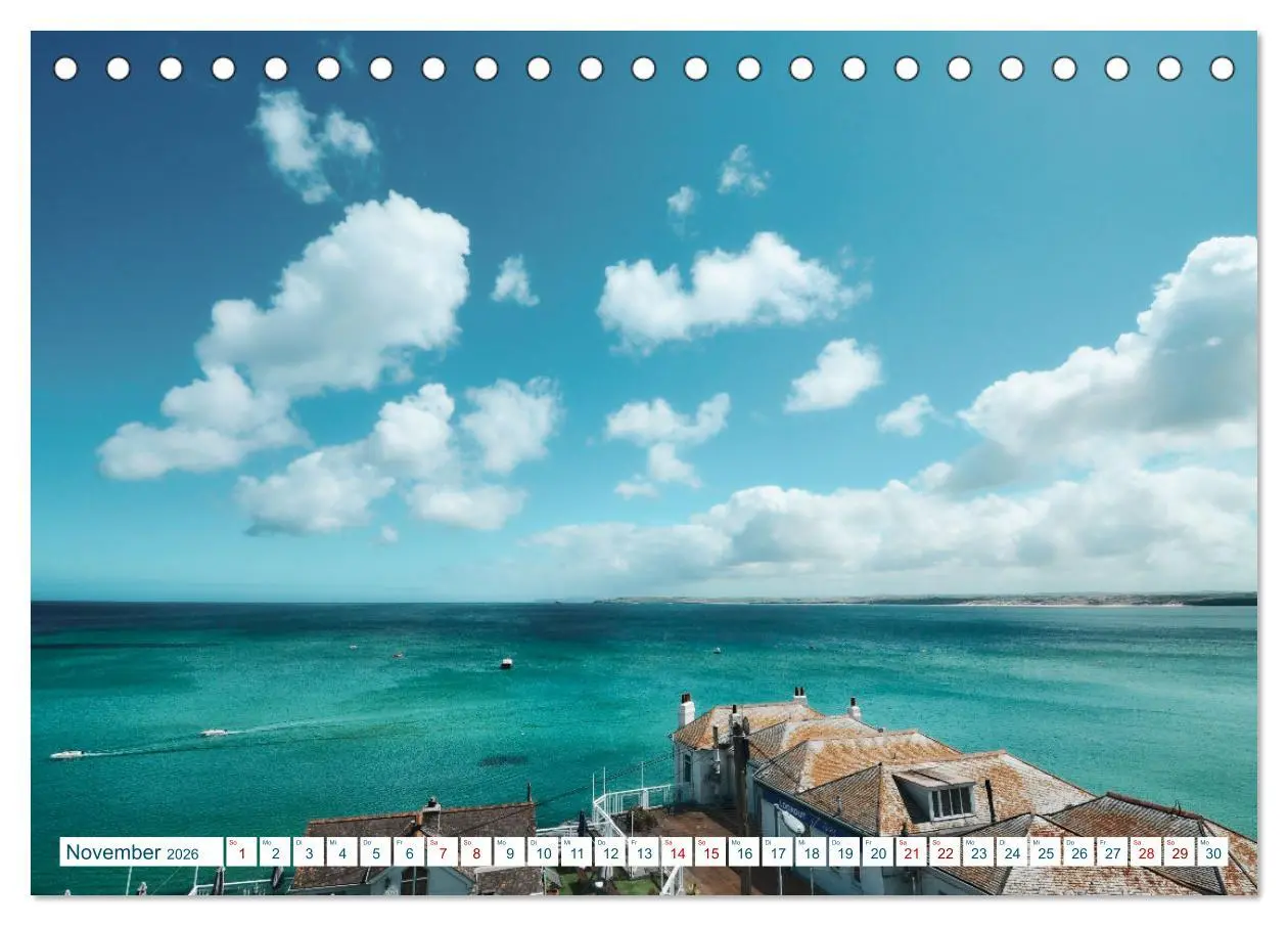 Bild: 9783457531846 | Cornwall &amp; Devon 2026 (Tischkalender 2026 DIN A5 quer), CALVENDO...