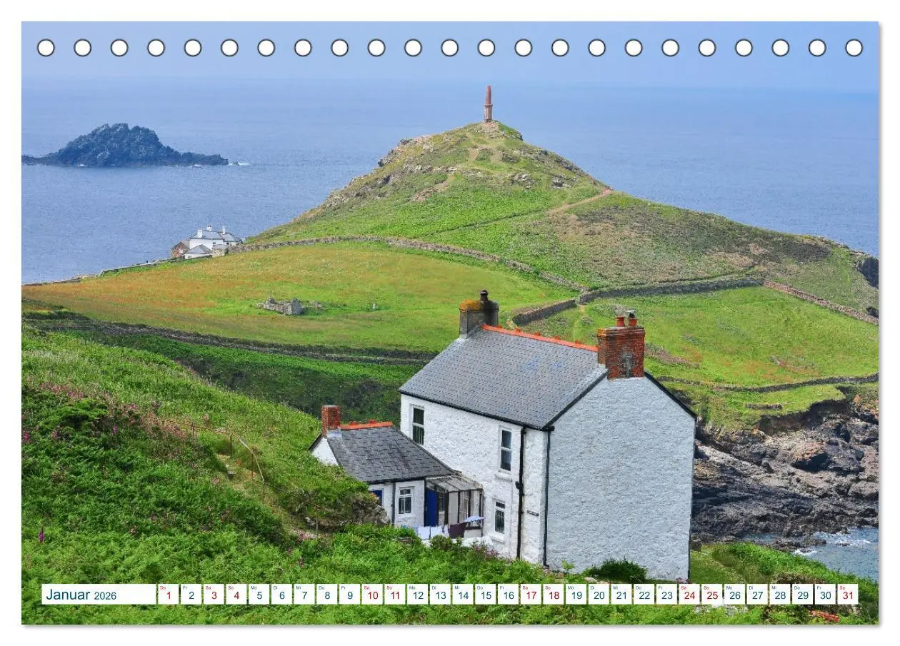 Bild: 9783457531846 | Cornwall &amp; Devon 2026 (Tischkalender 2026 DIN A5 quer), CALVENDO...