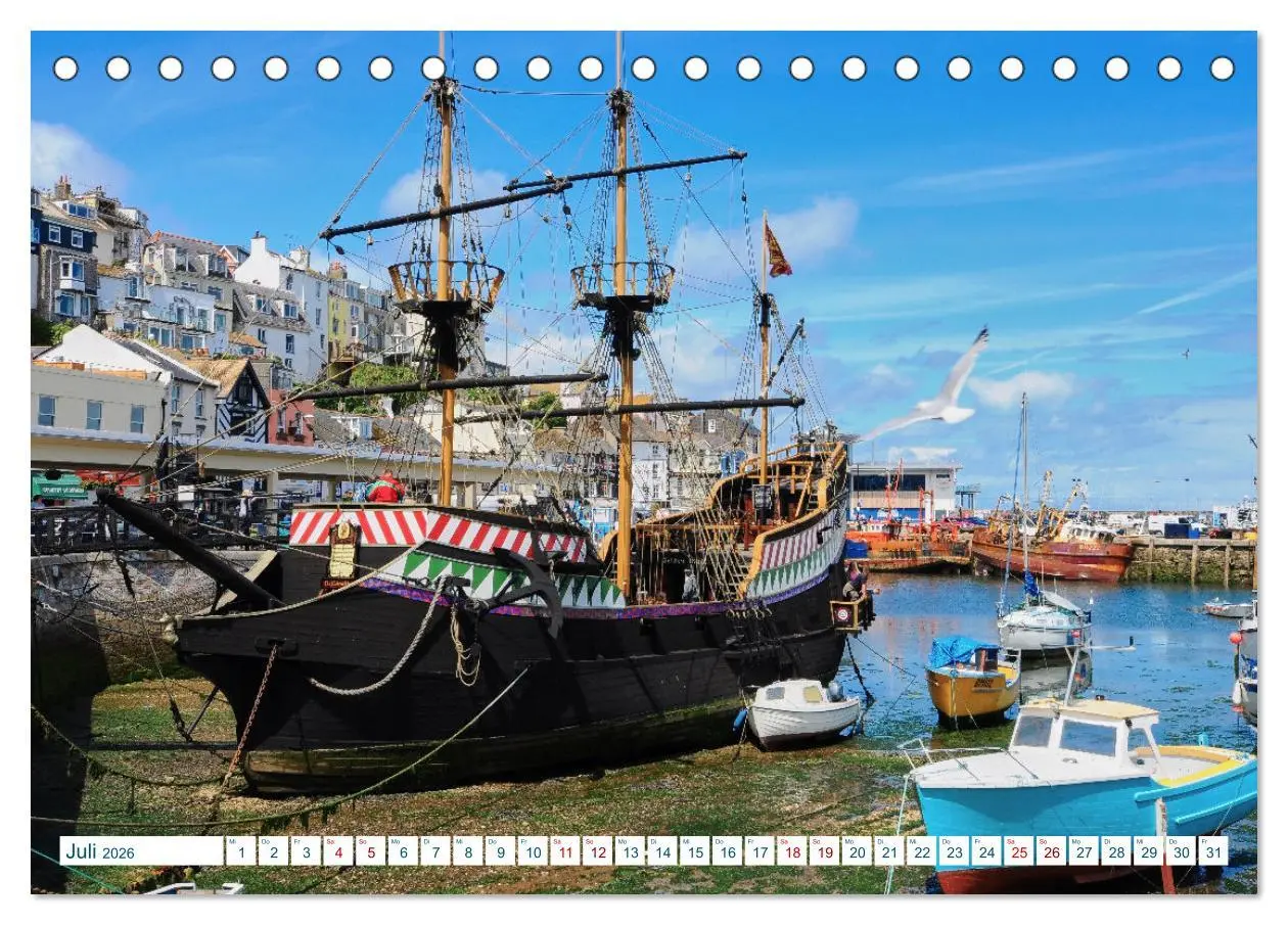 Bild: 9783457531846 | Cornwall &amp; Devon 2026 (Tischkalender 2026 DIN A5 quer), CALVENDO...