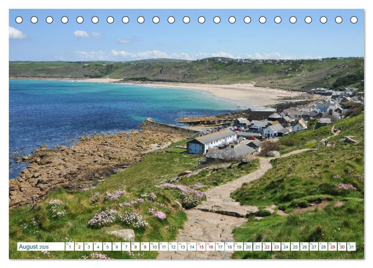 Bild: 9783457531846 | Cornwall &amp; Devon 2026 (Tischkalender 2026 DIN A5 quer), CALVENDO...