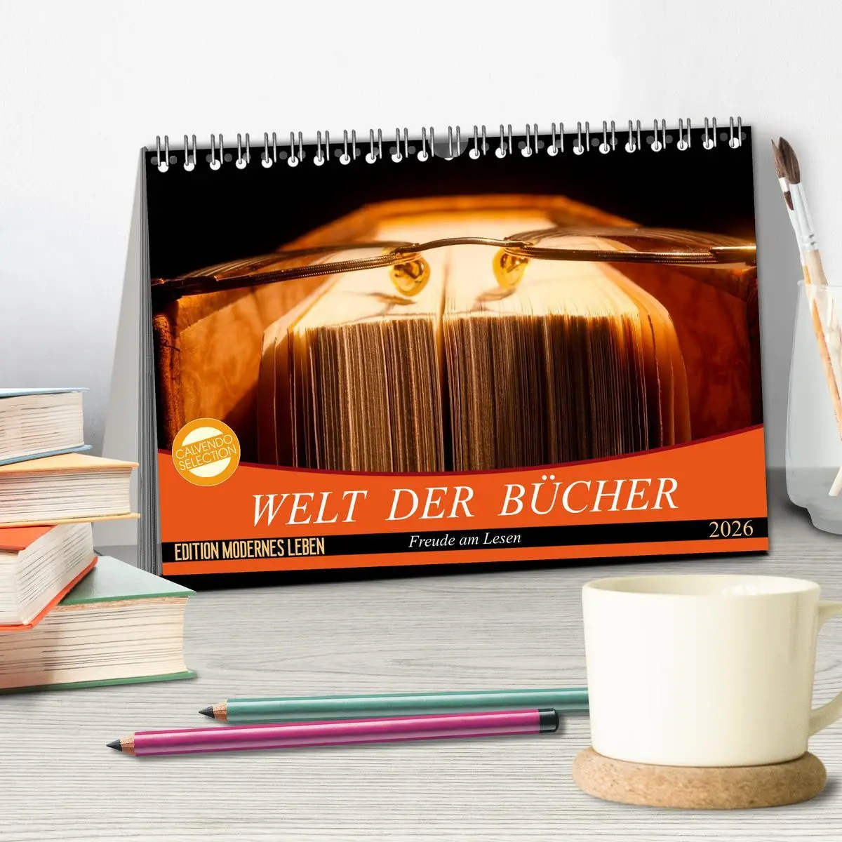 Bild: 9783516171846 | Welt der Bücher (Tischkalender 2026 DIN A5 quer), CALVENDO...