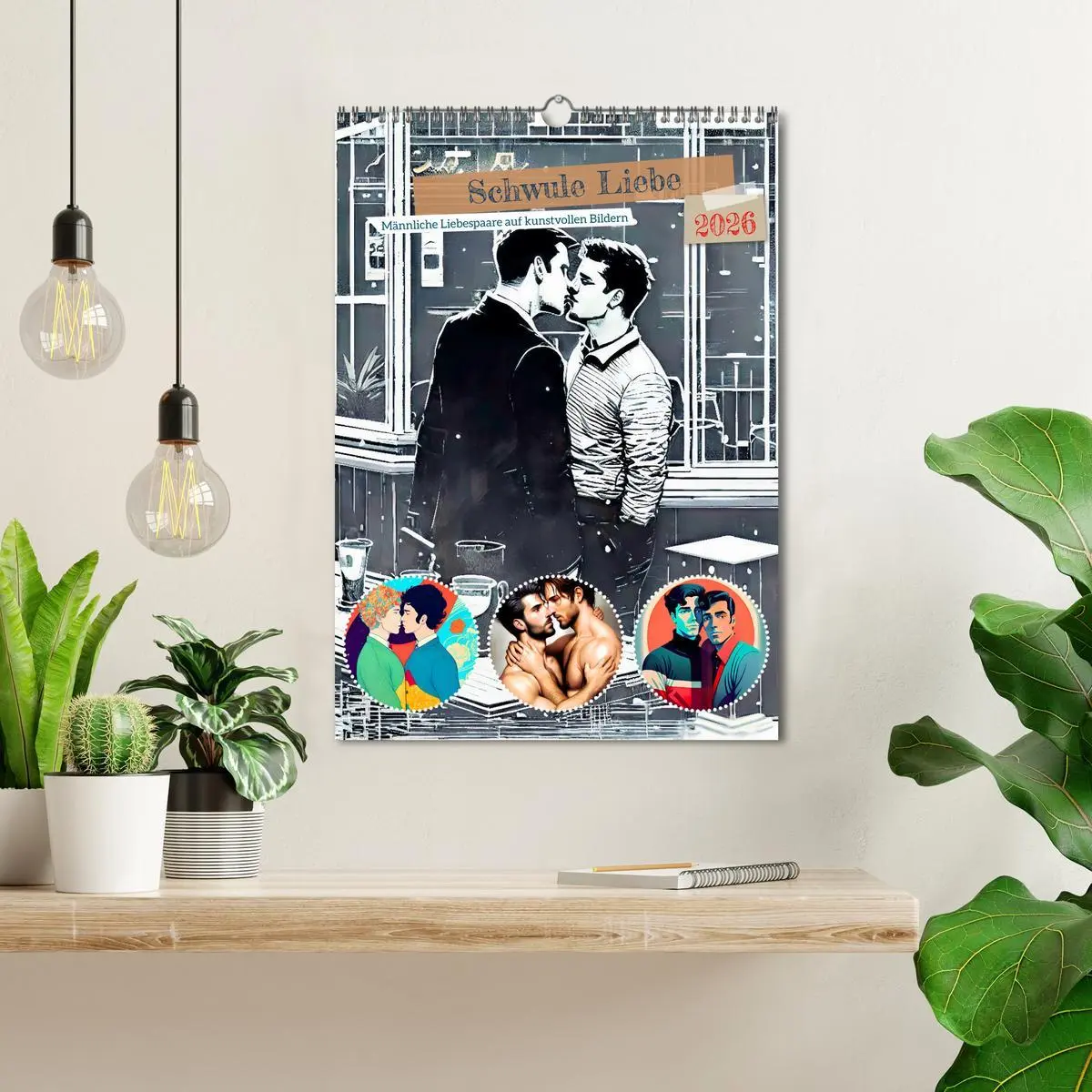 Bild: 9783516311846 | Schwule Liebe (Wandkalender 2026 DIN A3 hoch), CALVENDO Monatskalender
