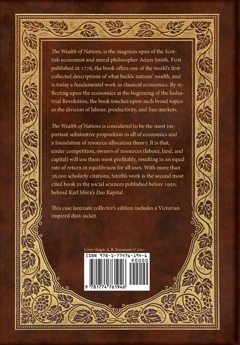 Rückseite: 9781774761946 | The Wealth of Nations | Adam Smith | Buch | Englisch | 2021