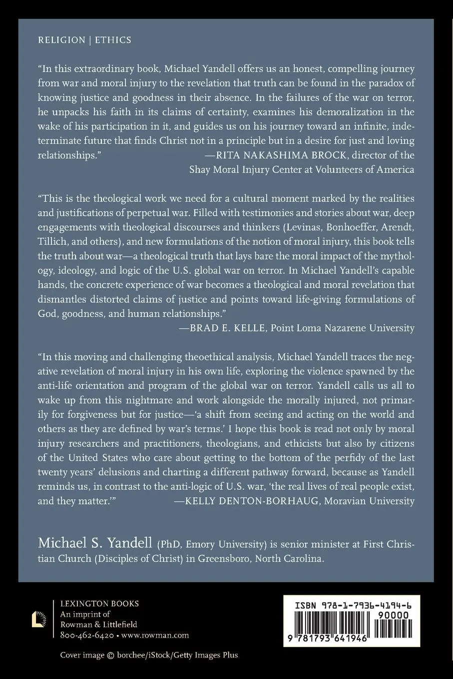 Rückseite: 9781793641946 | War and Negative Revelation | A Theoethical Reflection on Moral Injury