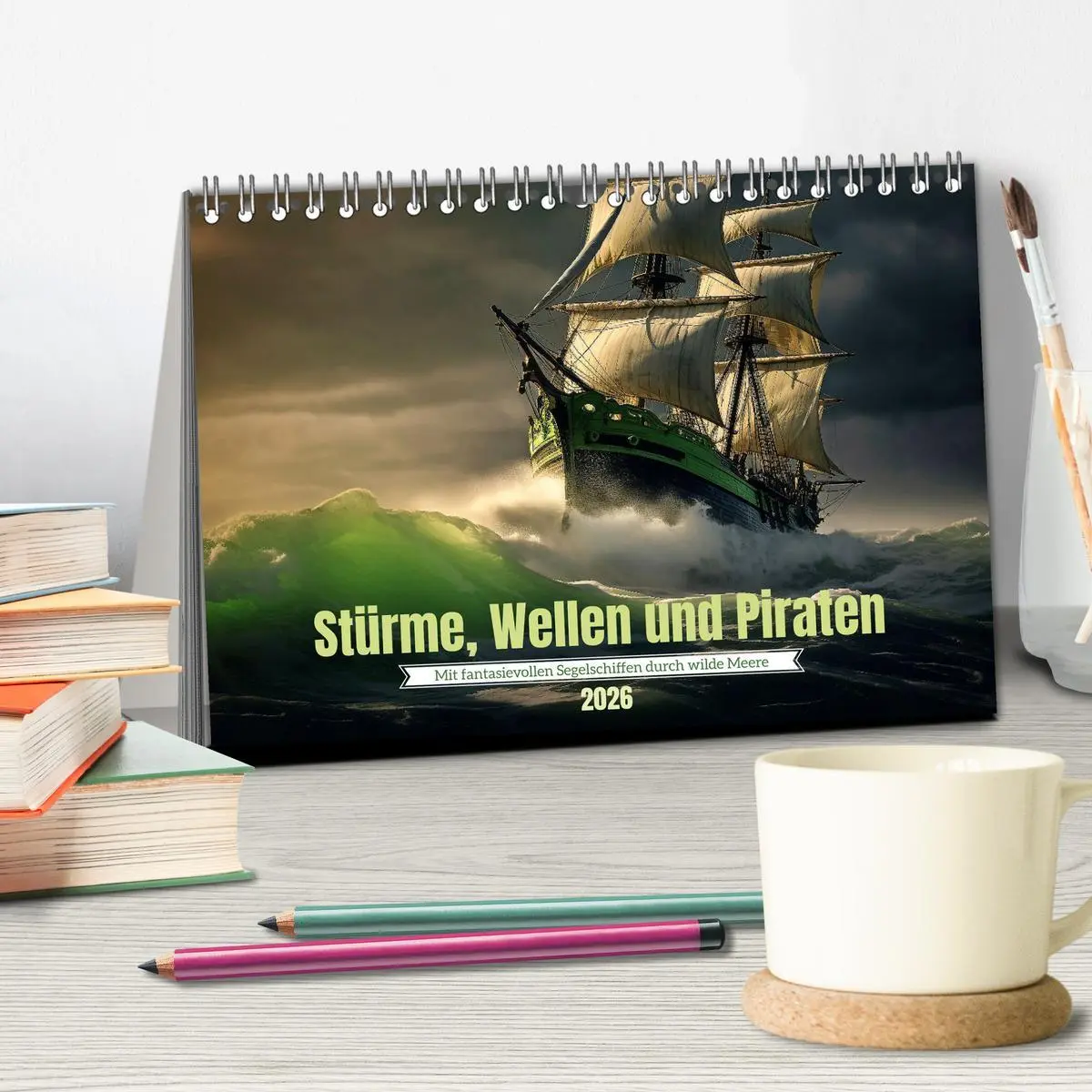 Bild: 9783457521946 | Stürme, Wellen und Piraten (Tischkalender 2026 DIN A5 quer),...