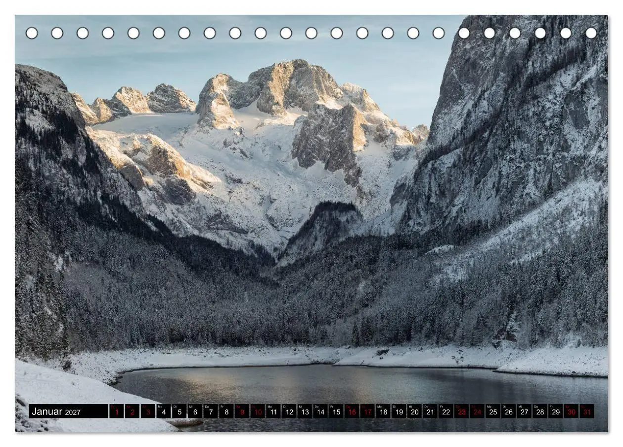 Bild: 9783569871946 | Seen - Berge - Salzkammergut (Tischkalender 2027 DIN A5 quer),...