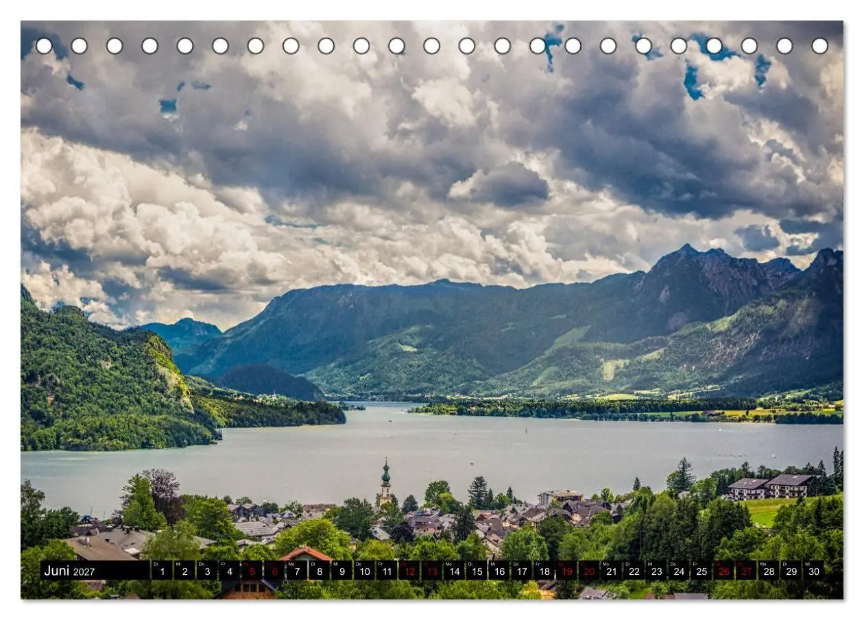 Bild: 9783569871946 | Seen - Berge - Salzkammergut (Tischkalender 2027 DIN A5 quer),...