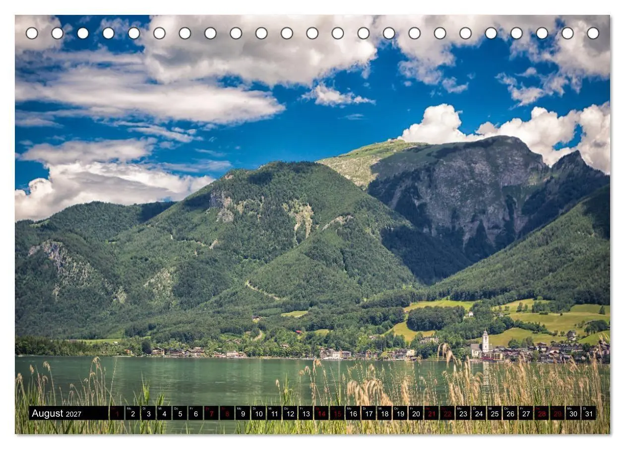 Bild: 9783569871946 | Seen - Berge - Salzkammergut (Tischkalender 2027 DIN A5 quer),...