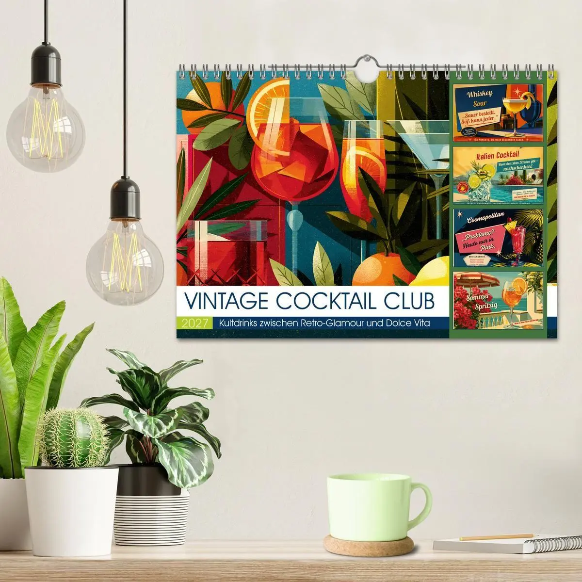 Bild: 9783594381946 | Vintage Cocktail Club (Wandkalender 2027 DIN A4 quer), CALVENDO...